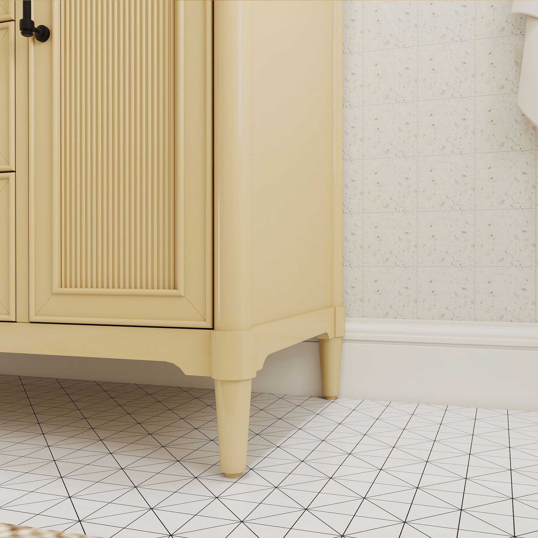 Vantara 48" Freestanding Single Vanity Cabinets with Fluted Texture