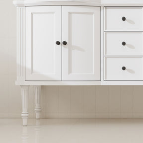 Elara 60" Freestanding Double Vanity Cabinets with Solid Wood Legs