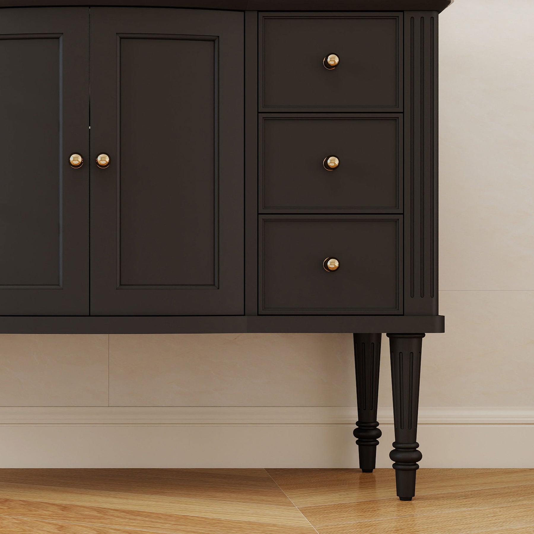 Elara 48" Freestanding Single Vanity  Cabinets with Solid Wood Legs