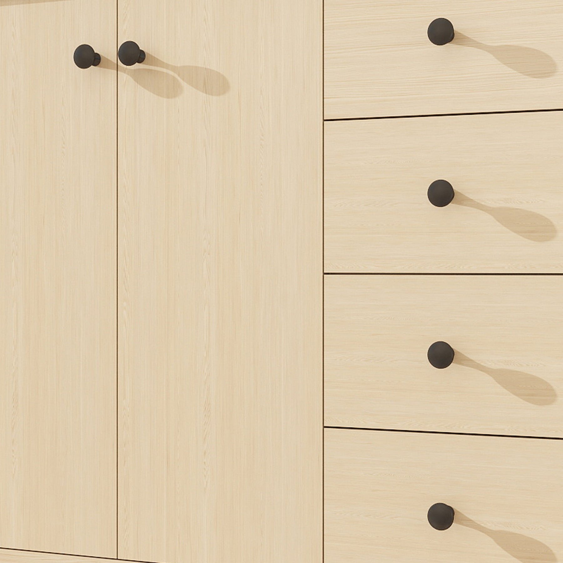 Canyon 60" Freestanding Double Vanity Cabinet with Curved Design