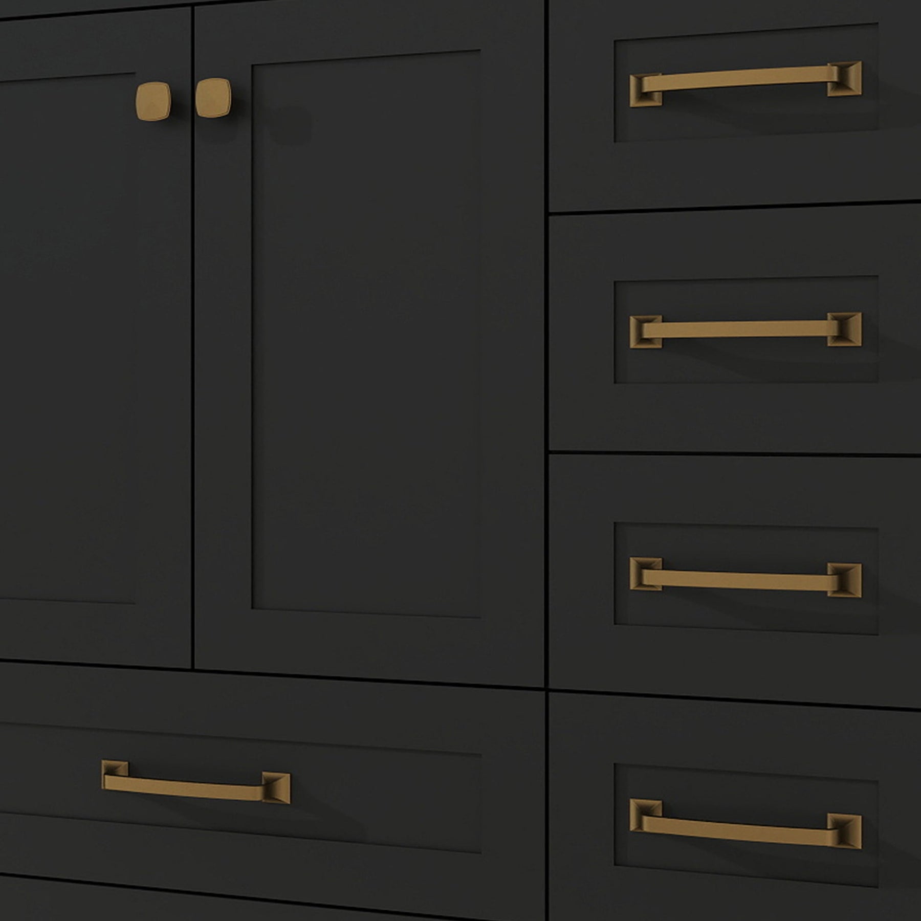 Modern 36’’ RTA Freestanding Vanity Cabinet Base with Larger Storage Room (Countertop & Sink Not Included) 浴室柜