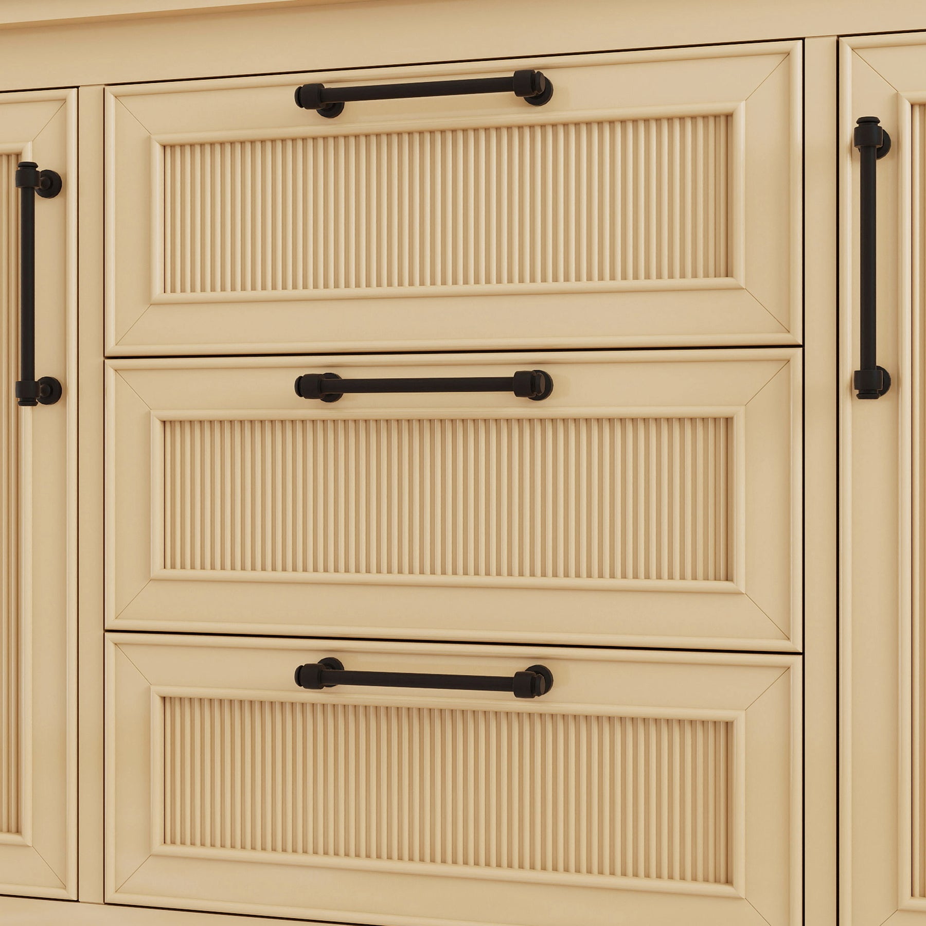 Vantara 48" Freestanding Single Vanity Cabinets with Fluted Texture