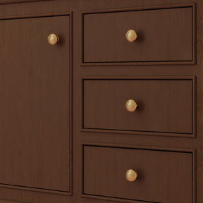 Verve 36" Freestanding Single Vanity – Bath Cabinet with Solid Wood, Artificial Stone Top (1 Door, 3 Drawers, Assembled)