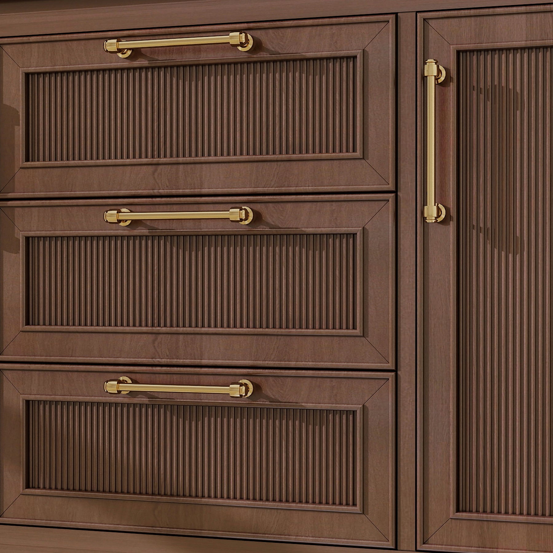 Vantara 48" Freestanding Single Vanity Cabinets with Fluted Texture