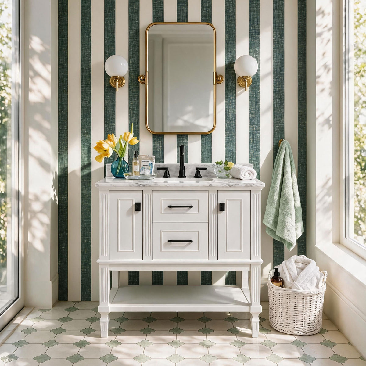 Bosun 36" Freestanding Single Vanity Cabinet with Reliable Storage & Solid Frame