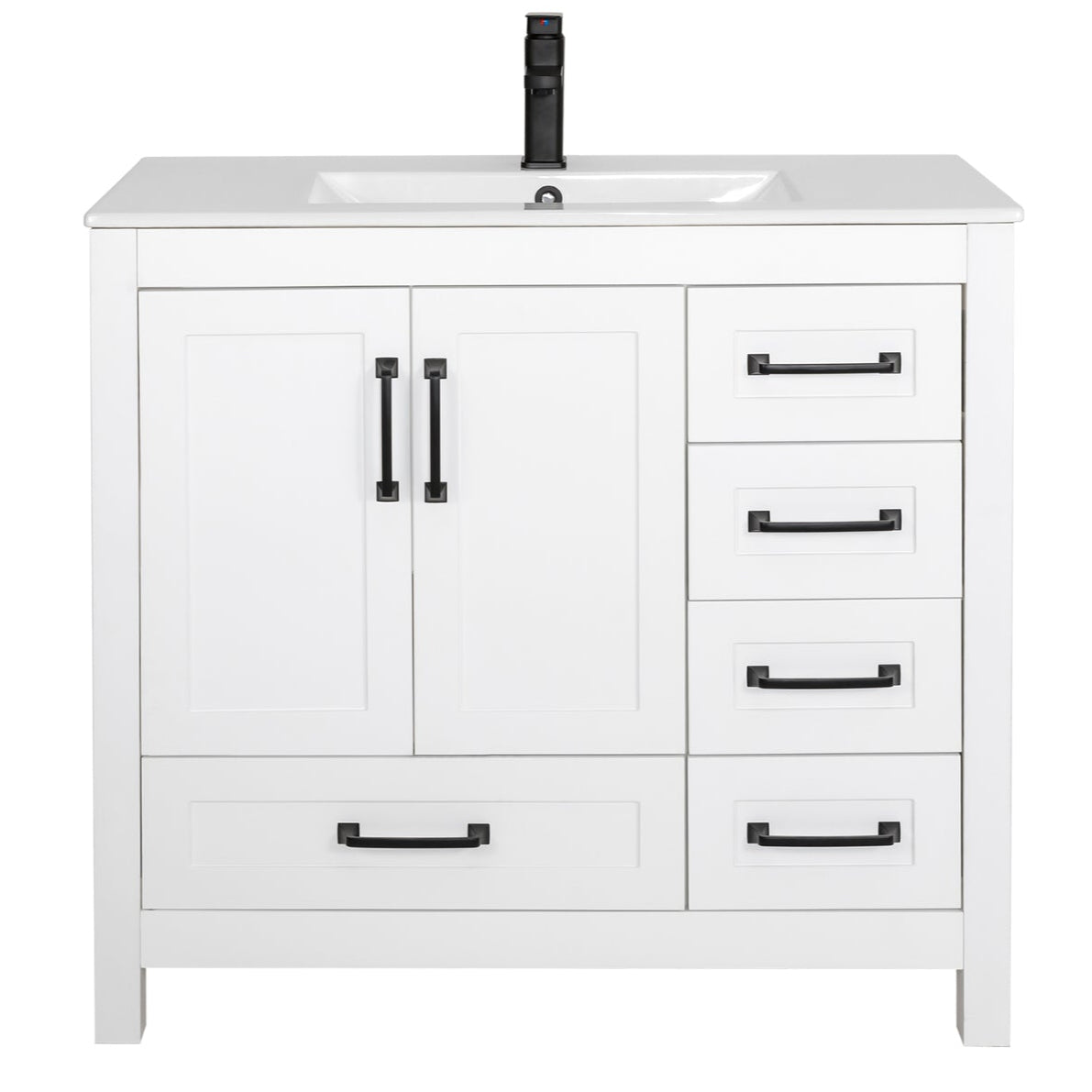 Modern 36" Freestanding Double Vanity Cabinets with Classic Design