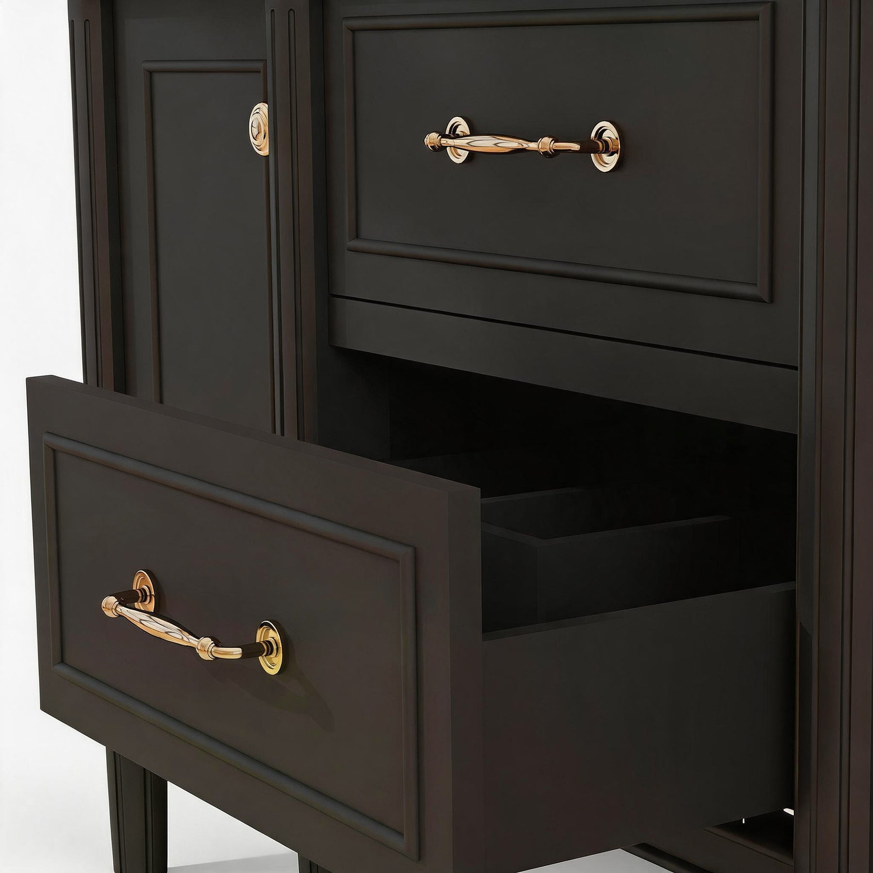 Modish 48" Wall Mounted Single Vanity Cabinet with Solid Wood Legs, Pre-Assembled, Freestanding & Floating 2 Installation Ways