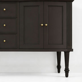 Elara 60" Freestanding Double Vanity Cabinets with Solid Wood Legs