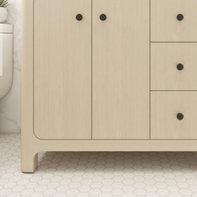 Canyon 36" Freestanding Single Vanity Cabinet with Curved Design