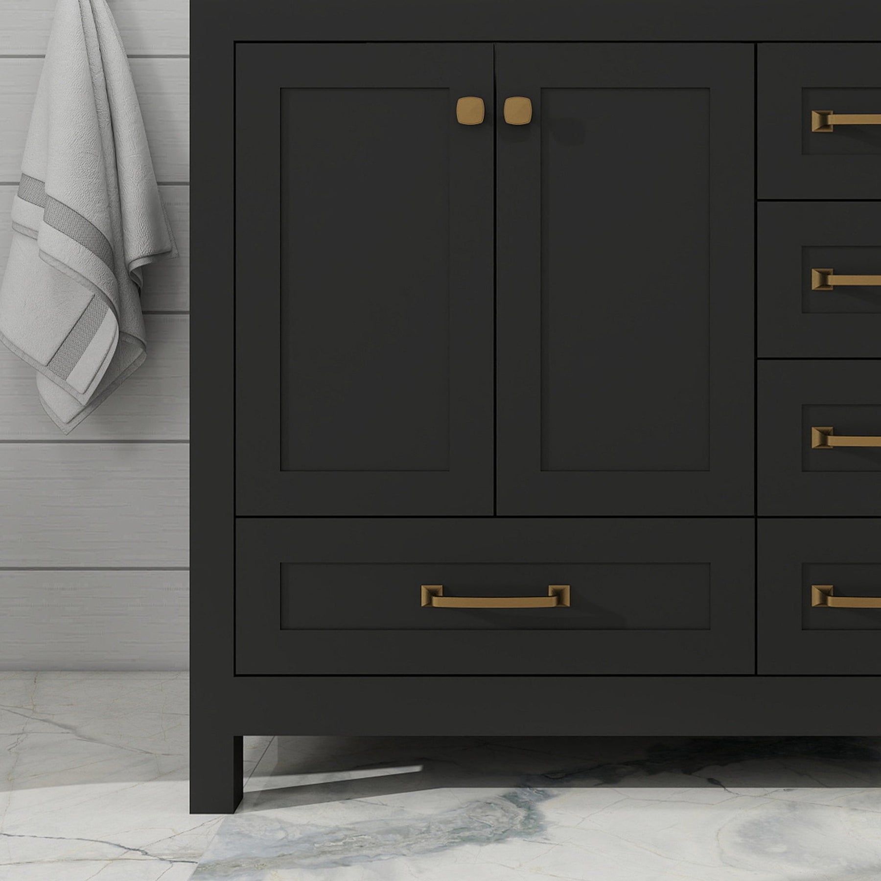 Modern 36’’ RTA Freestanding Vanity Cabinet Base with Larger Storage Room (Countertop & Sink Not Included) 浴室柜