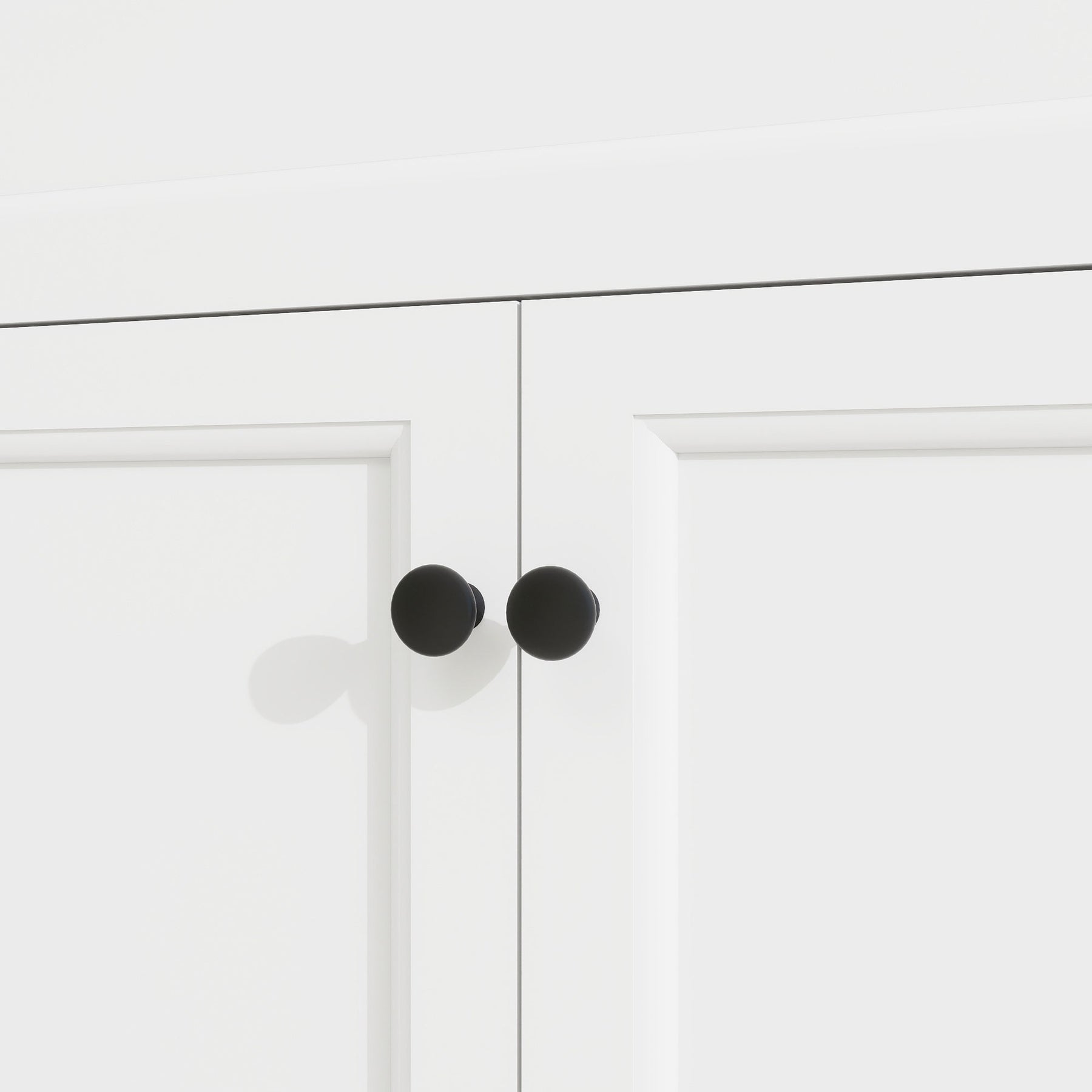 Opuluxe 60" Freestanding Double Vanity Cabinets with Curved Design