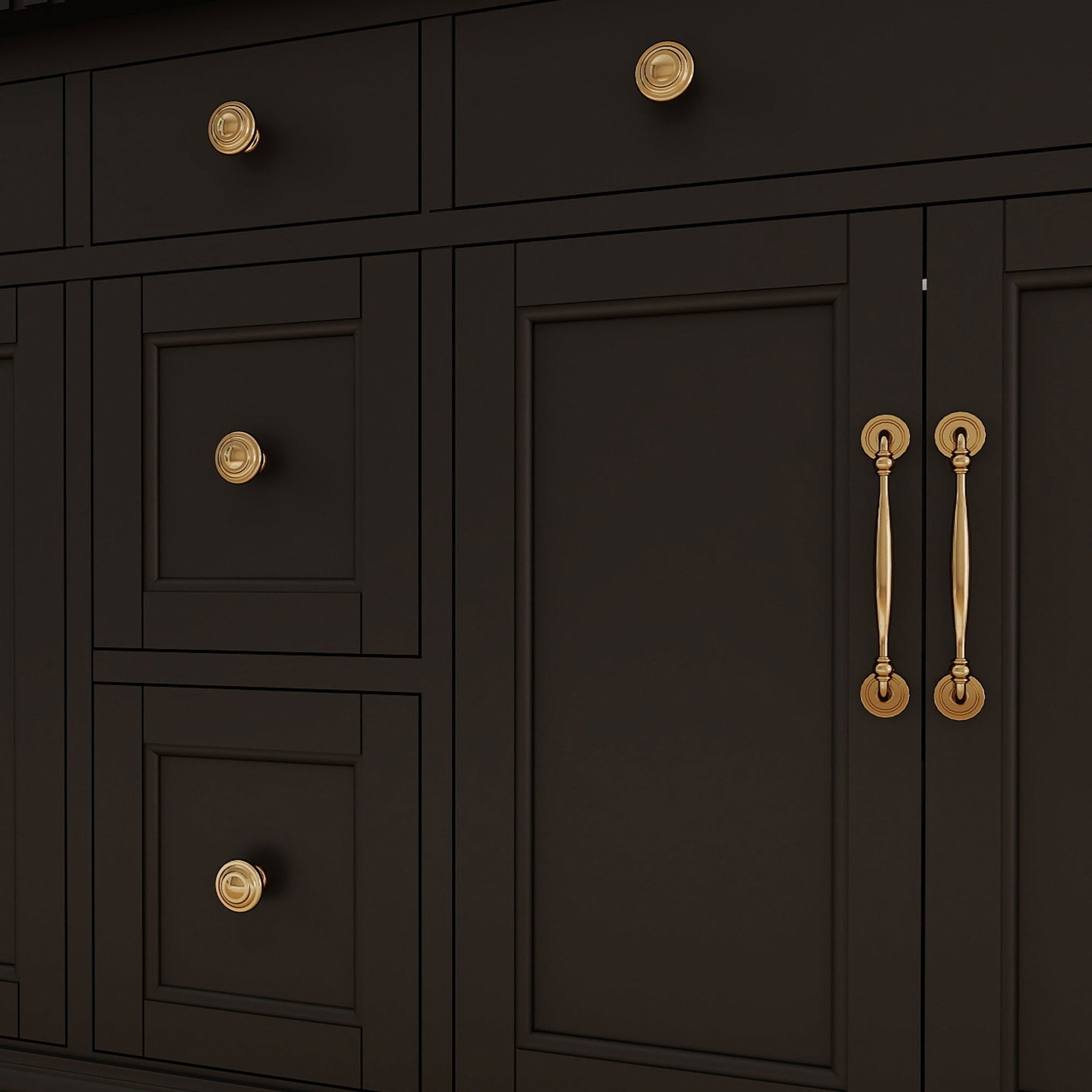 Acro 60" Freestanding Double Vanity Cabinets with Arch Feet