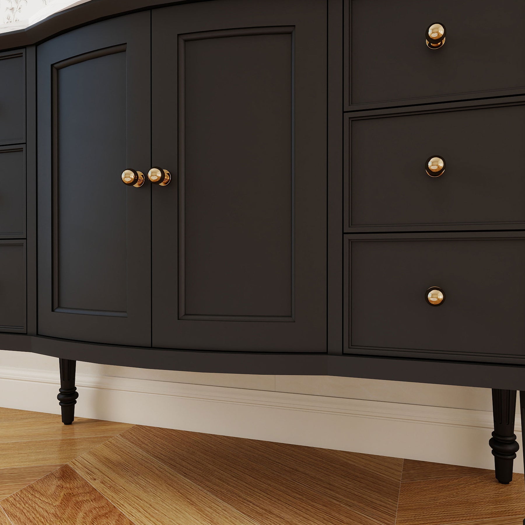 Elara 48" Freestanding Single Vanity  Cabinets with Solid Wood Legs