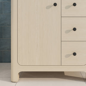 Canyon 30" Freestanding Single Vanity Cabinet with Curved Design