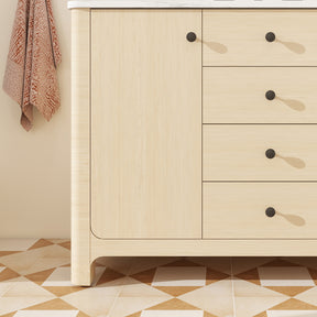 Canyon 48" Freestanding Single Vanity Cabinet with Curved Design