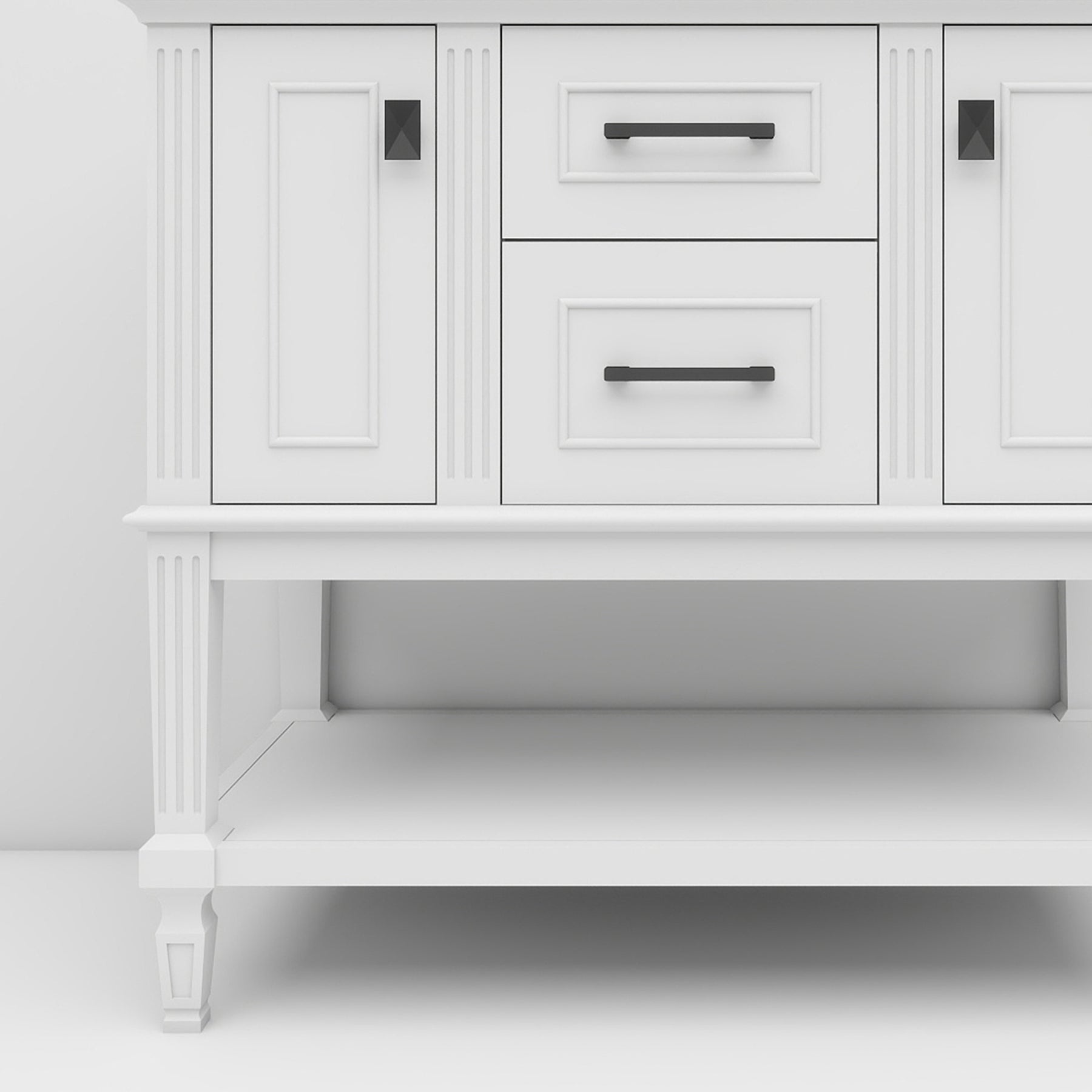 Bosun 36" Freestanding Single Vanity Cabinet with Reliable Storage & Solid Frame