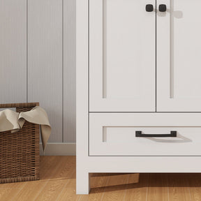 Modern 24’’ RTA Freestanding Vanity Cabinet Base with Larger Storage Room (Countertop & Sink Not Included) 浴室柜