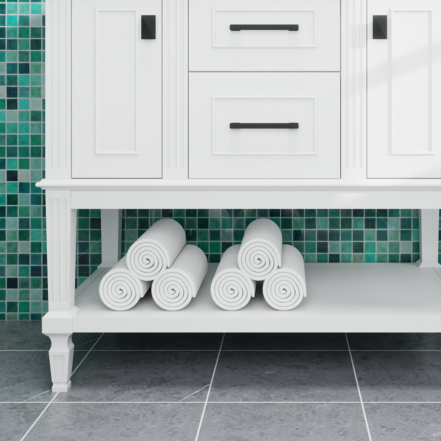 Bosun 36" Freestanding Single Vanity Cabinet with Reliable Storage & Solid Frame