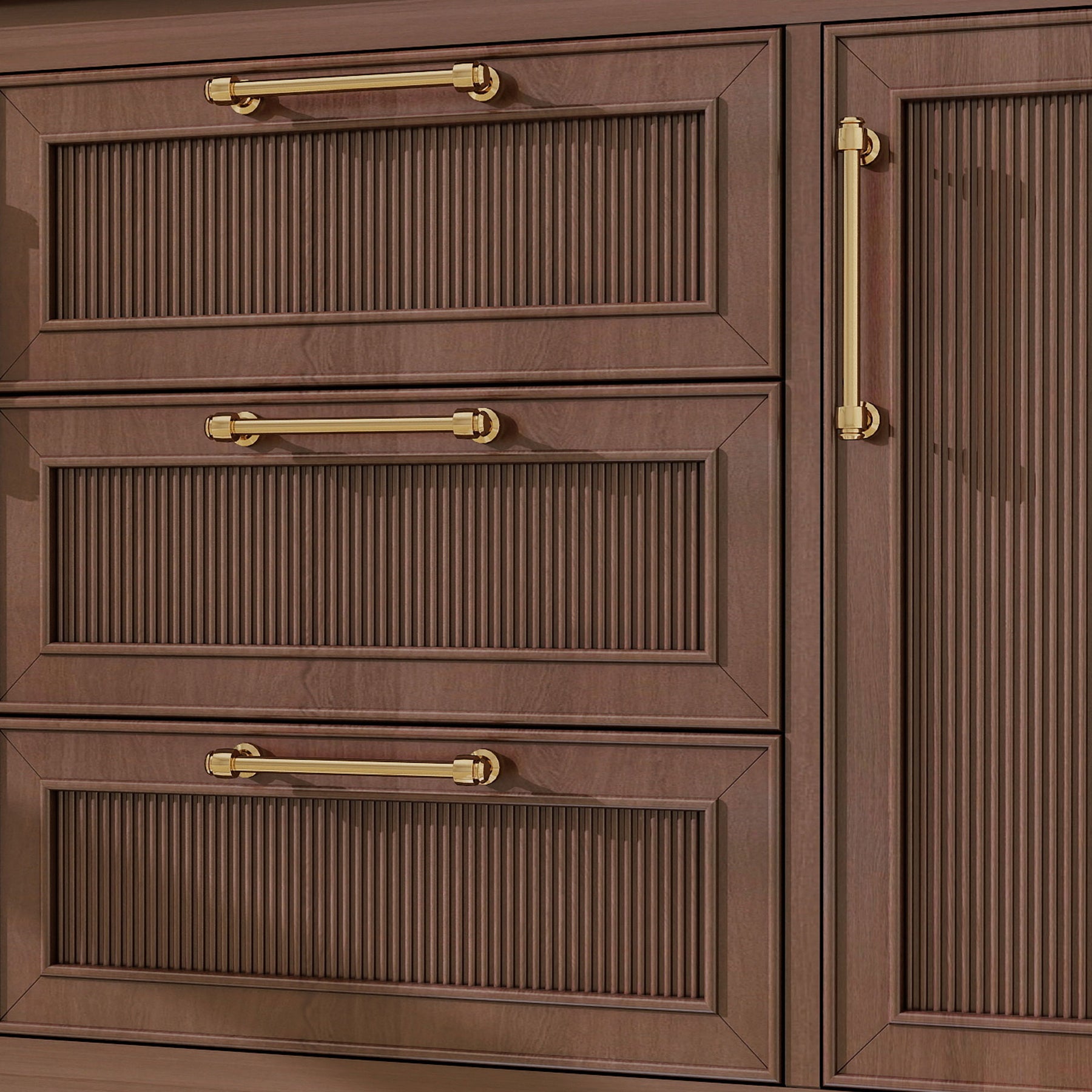 Vantara 48" Freestanding Single Vanity Cabinets with Fluted Texture