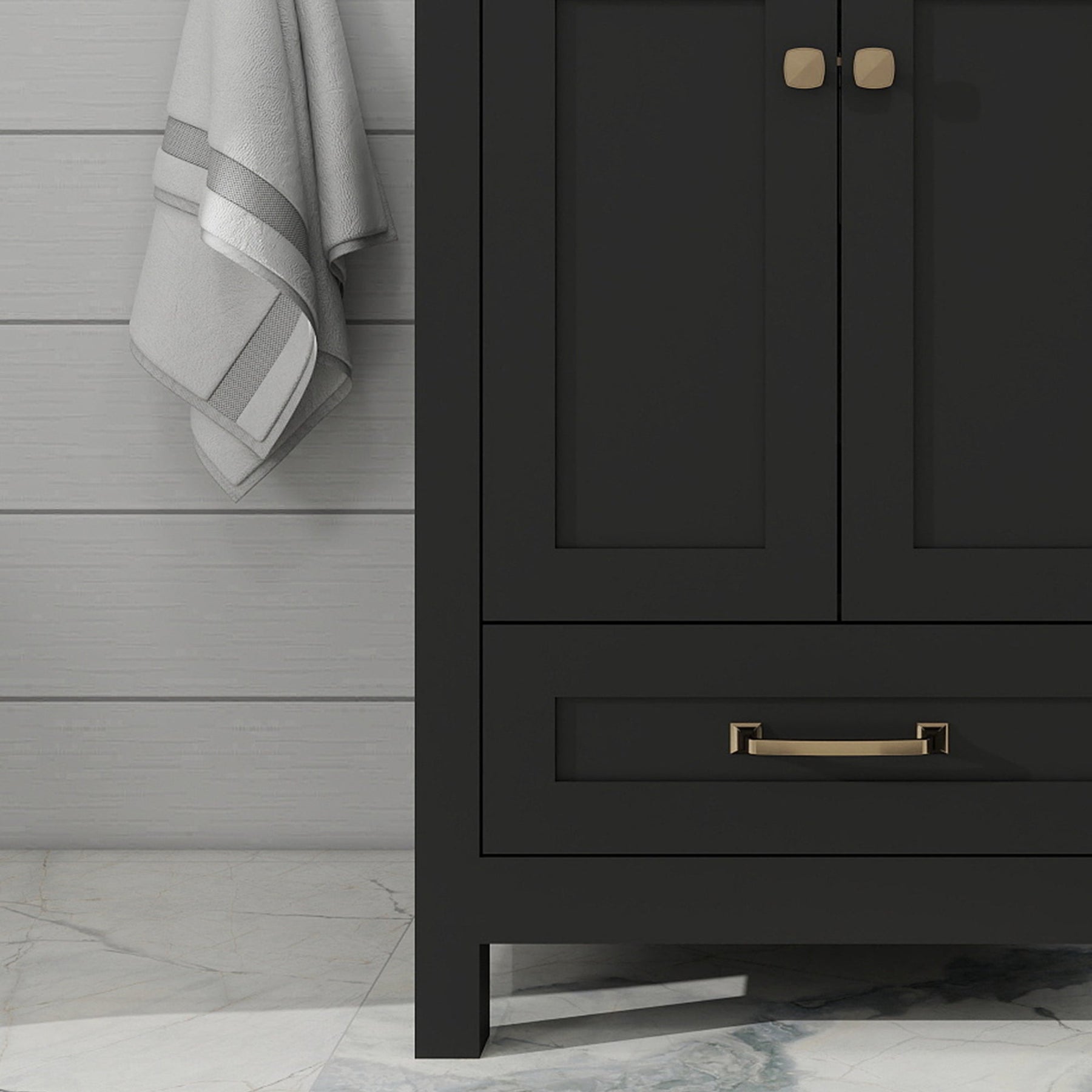 Modern 24’’ RTA Freestanding Vanity Cabinet Base with Larger Storage Room (Countertop & Sink Not Included) 浴室柜