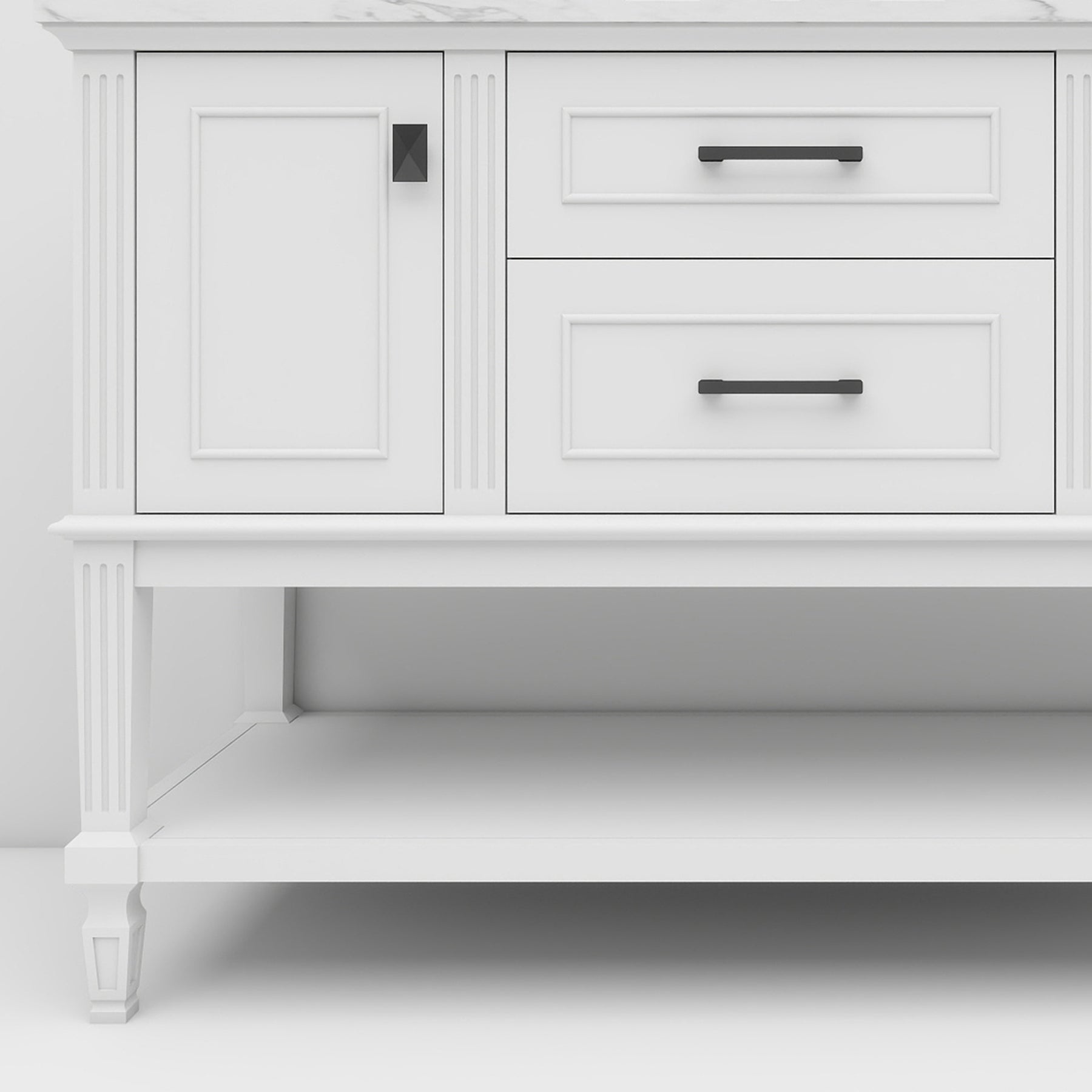 Bosun 48" Freestanding Single Vanity Cabinet with Reliable Storage & Solid Frame