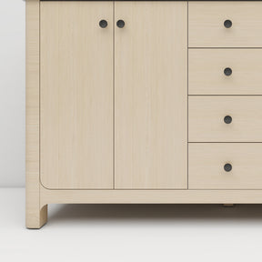 Canyon 60" Freestanding Double Sink Bathroom Vanity with Curved Design