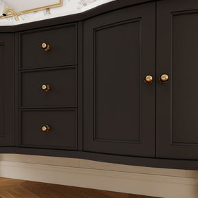 Elara 60" Freestanding Double Vanity Cabinets with Solid Wood Legs
