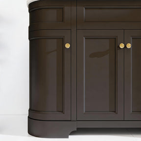 Opuluxe 48" Freestanding Single Vanity Cabinets with Curved Design