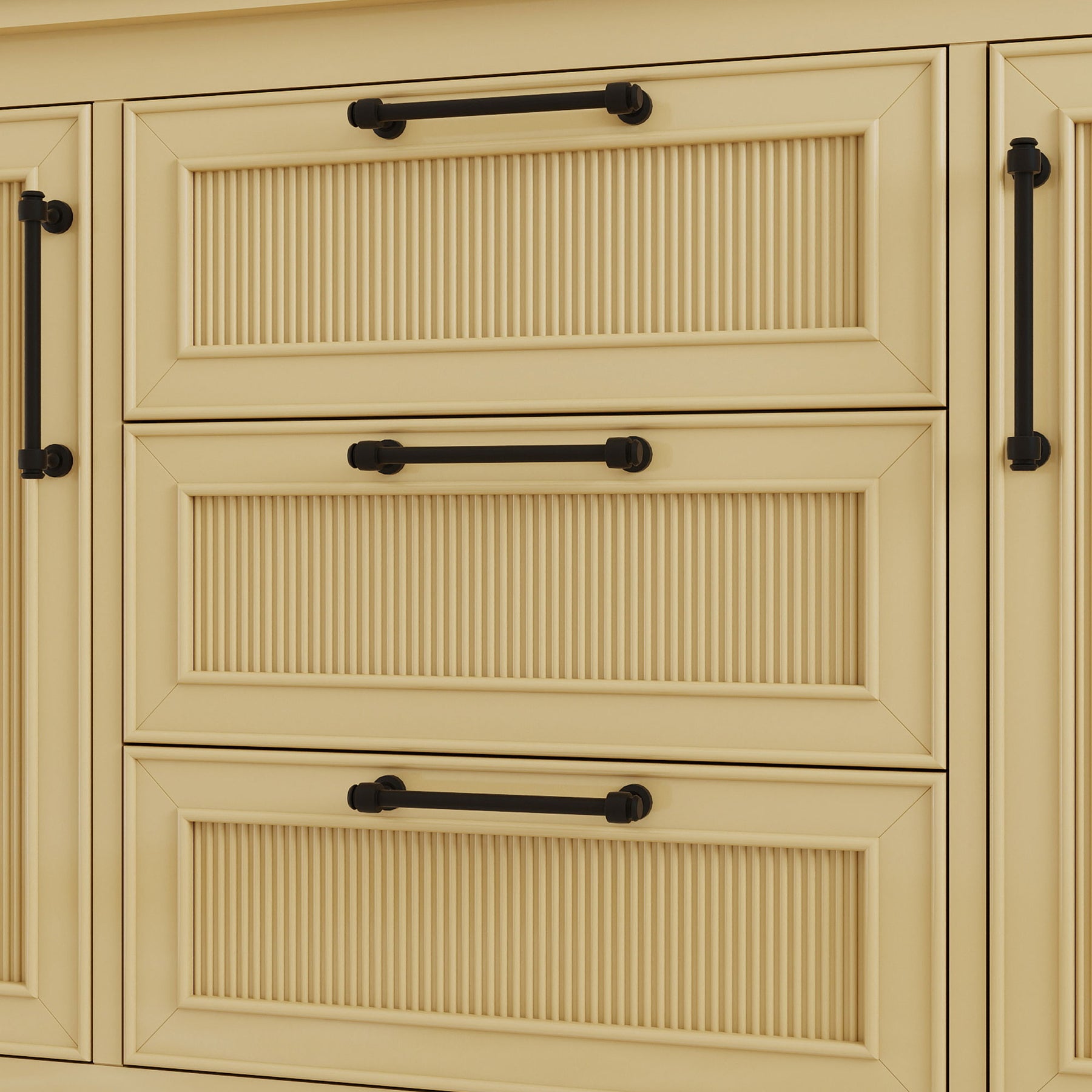 Vantara 48" Freestanding Single Vanity Cabinets with Fluted Texture