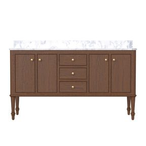 Verve 60" Freestanding Double Vanity Cabinets with Wall Mounted Options
