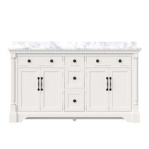 Acro 60" Freestanding Double Vanity Cabinets with Arch Feet