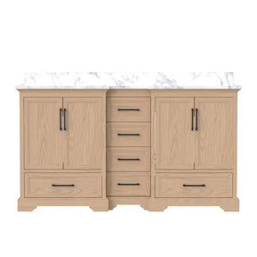 Nobilis 60" Freestanding Double Vanity Cabinets with Symmetrical Layout