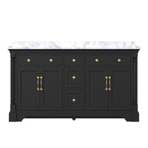 Acro 60" Freestanding Double Vanity Cabinets with Arch Feet