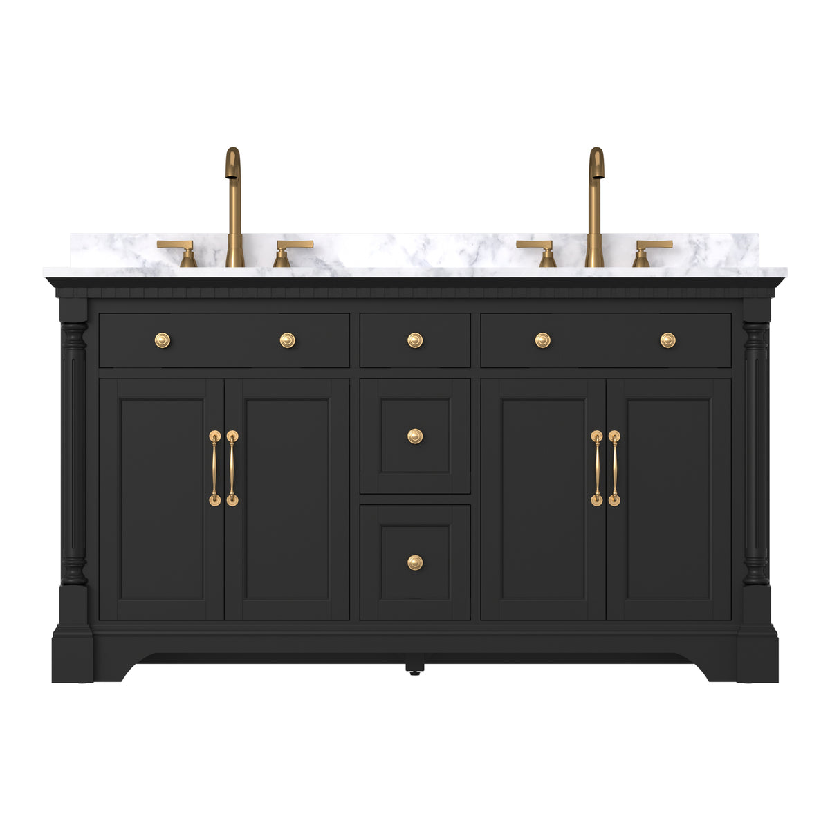 Acro 48" Freestanding Single Vanity Cabinets with Arch Feet