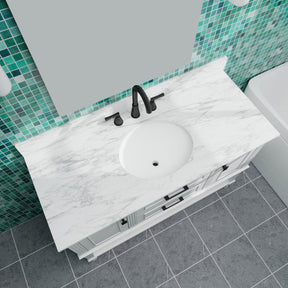 Bosun 48" Freestanding Single Vanity Cabinet with Reliable Storage & Solid Frame