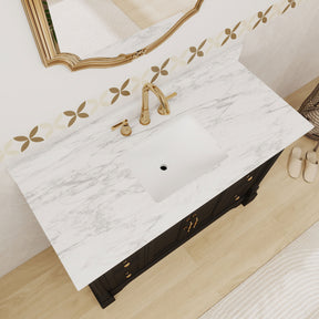 Acro 48" Freestanding Single Vanity Cabinets with Arch Feet