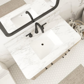 Canyon 36" Freestanding Single Vanity Cabinet with Curved Design