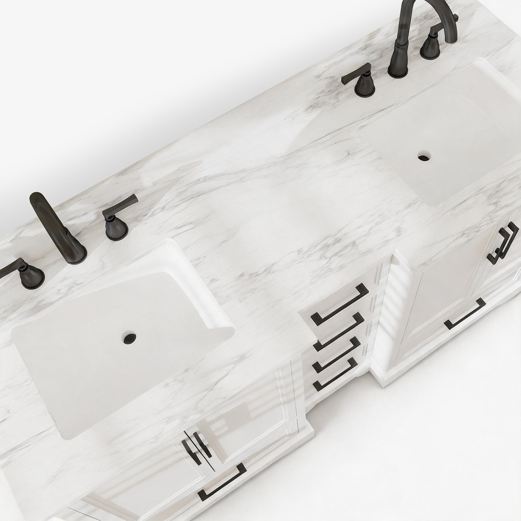 Nobilis 60" Freestanding Double Vanity Cabinets with Symmetrical Layout