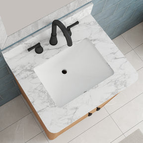 Canyon 24" Freestanding Single Vanity Cabinet with Curved Design