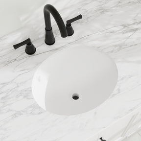 Opuluxe 48" Freestanding Single Vanity Cabinets with Curved Design