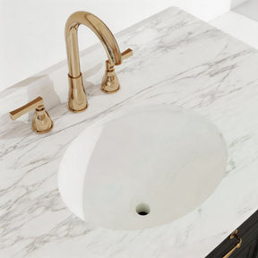 Modish 48" Wall Mounted Single Vanity Cabinet with Solid Wood Legs, Pre-Assembled, Freestanding & Floating 2 Installation Ways