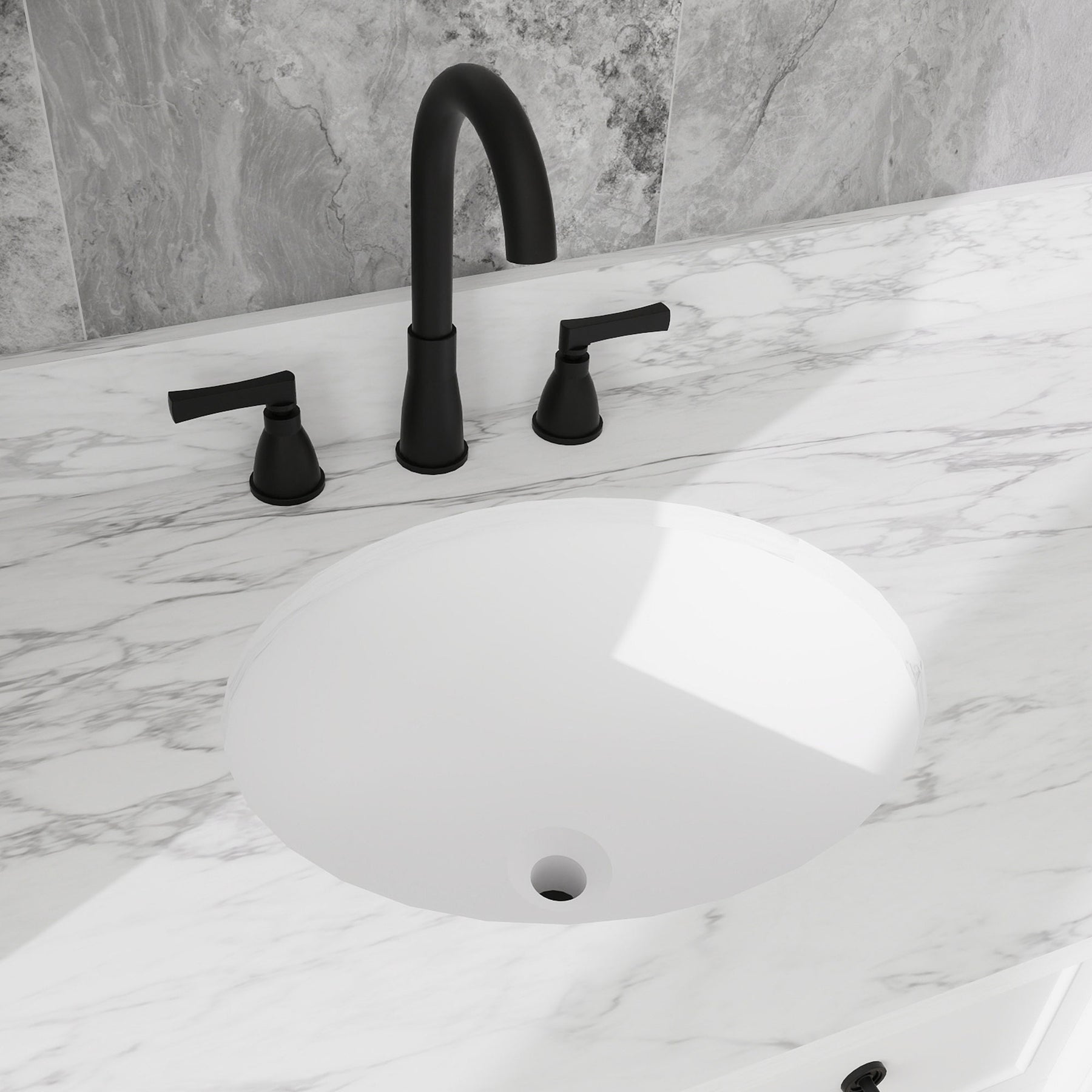 Modish 48" Wall Mounted Single Vanity Cabinets with Solid Wood Legs