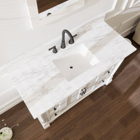 Acro 48" Freestanding Single Vanity Cabinets with Arch Feet