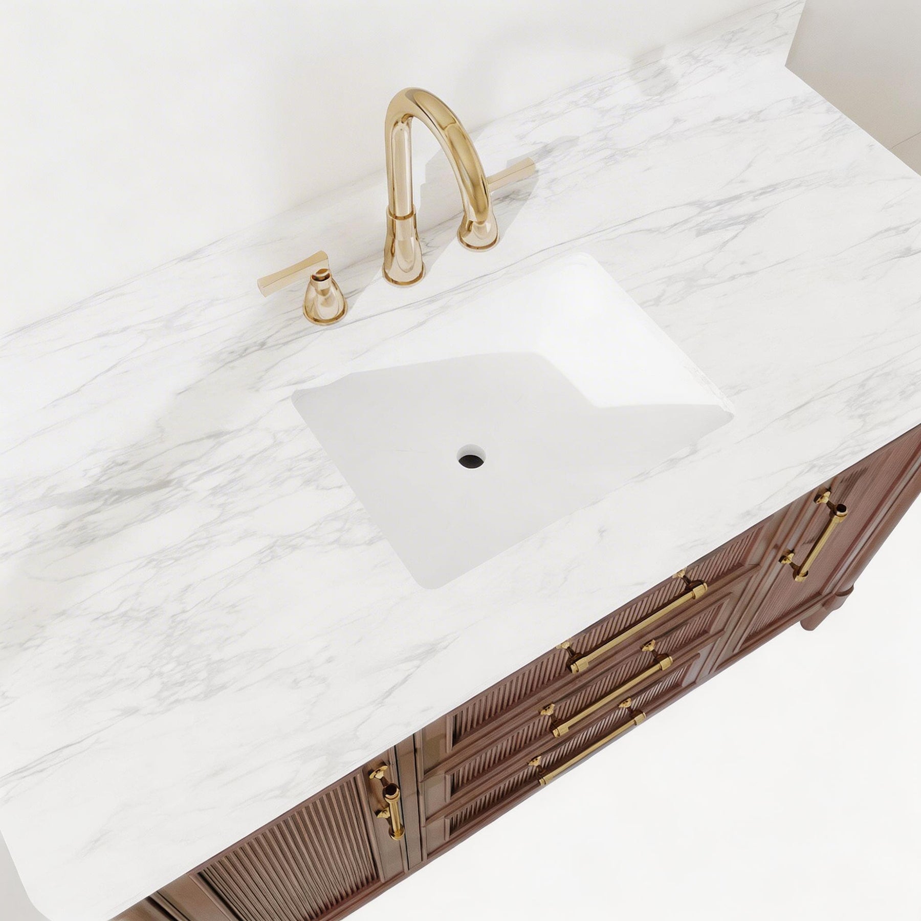 Vantara 48" Freestanding Single Vanity Cabinets with Fluted Texture