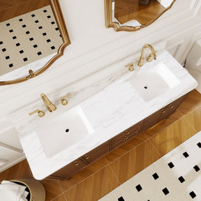 Verve 60" Freestanding Double Vanity Cabinets with Wall Mounted Options