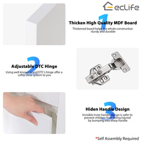 Corner 22’’ Wall Mounted Single Vanity Cabinet with Small Space Decor 浴室吊柜