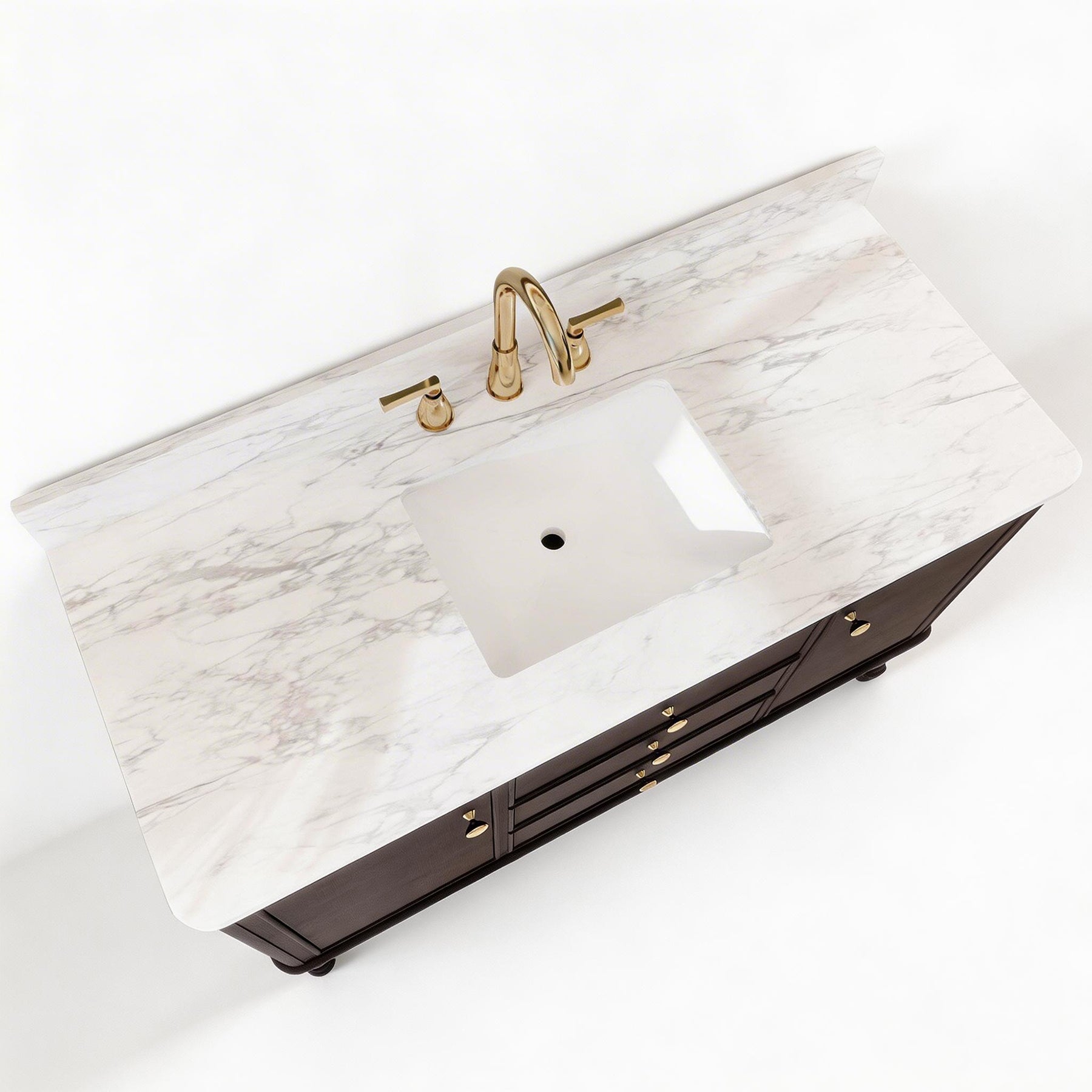 Verve 48" Freestanding Single Vanity - Bath Cabinet with Solid Wood, Artificial Stone Top(Assembled)