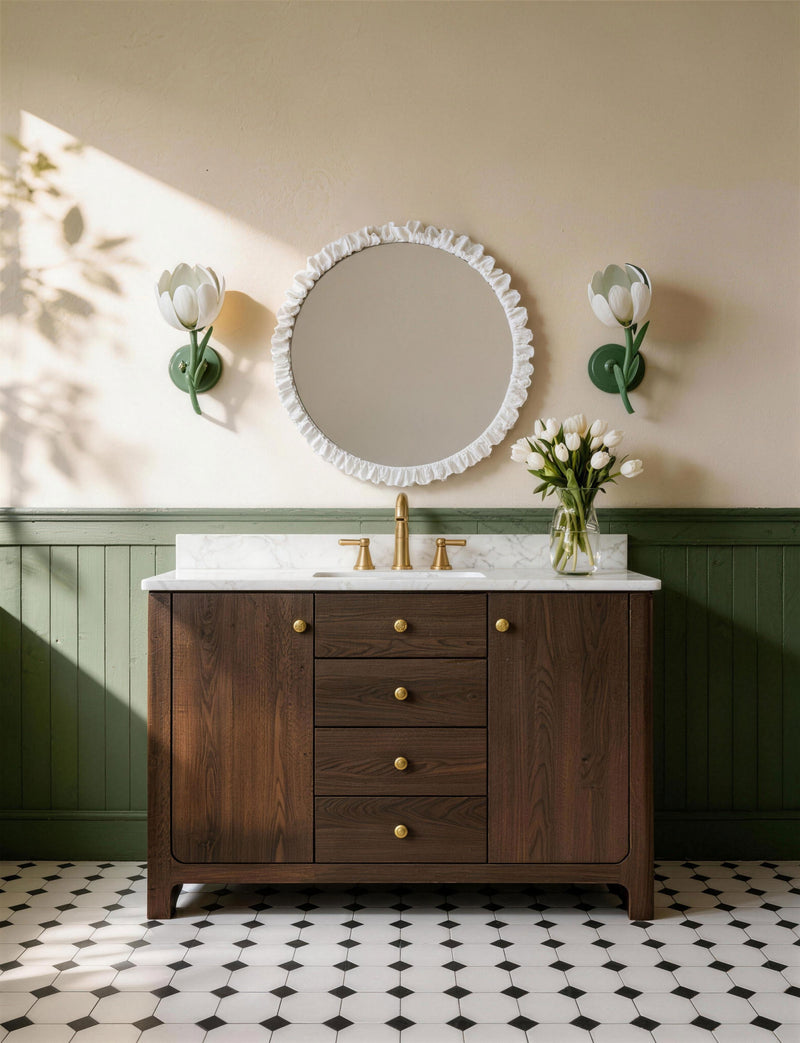 Vintage Floral Bathroom