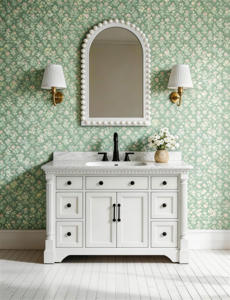 Soft Florals Bathroom