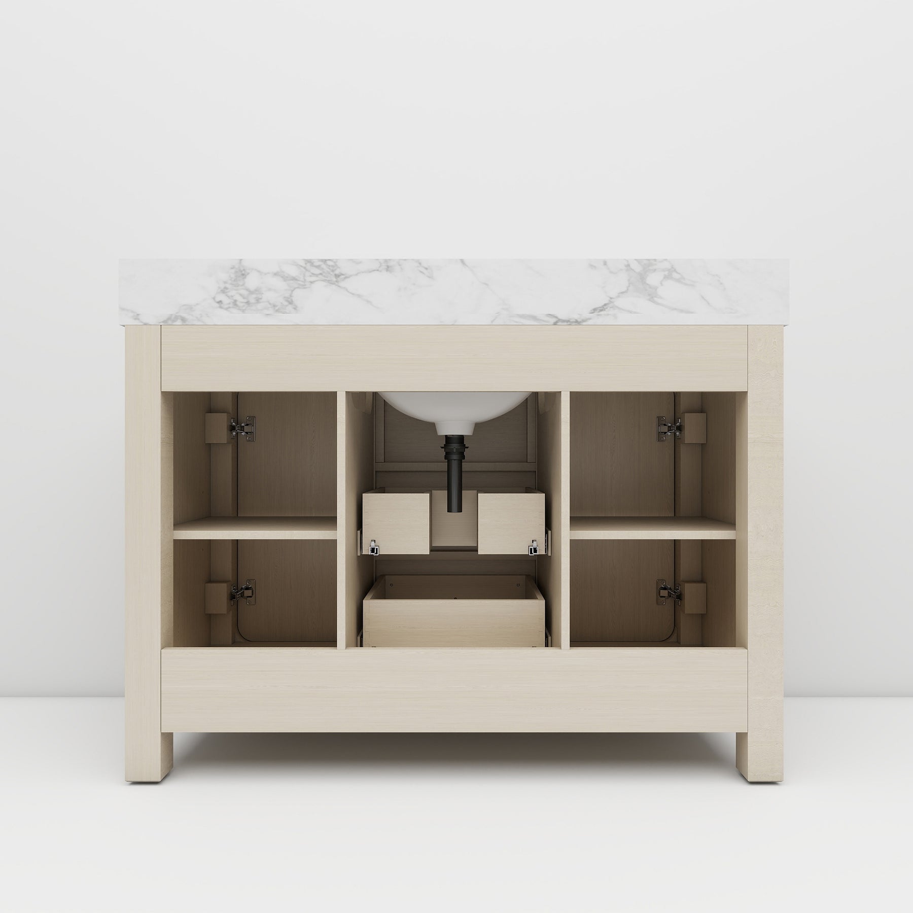 Canyon 48" Freestanding Single Sink Bathroom Vanity with 3-Drawer Design